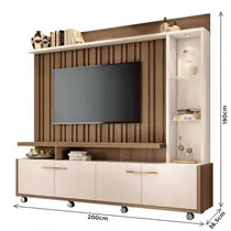 Estante Home para TV até 60 Polegadas 2m 4 Portas e 3 Prateleiras HB Móveis Titan