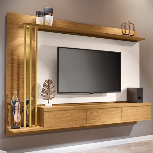 Painel para TV até 70 Polegadas 2,2m com LED HB Móveis | Schumann