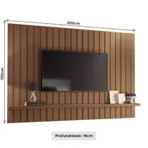 Painel para TV até 70 Polegadas 2m HB Móveis Link