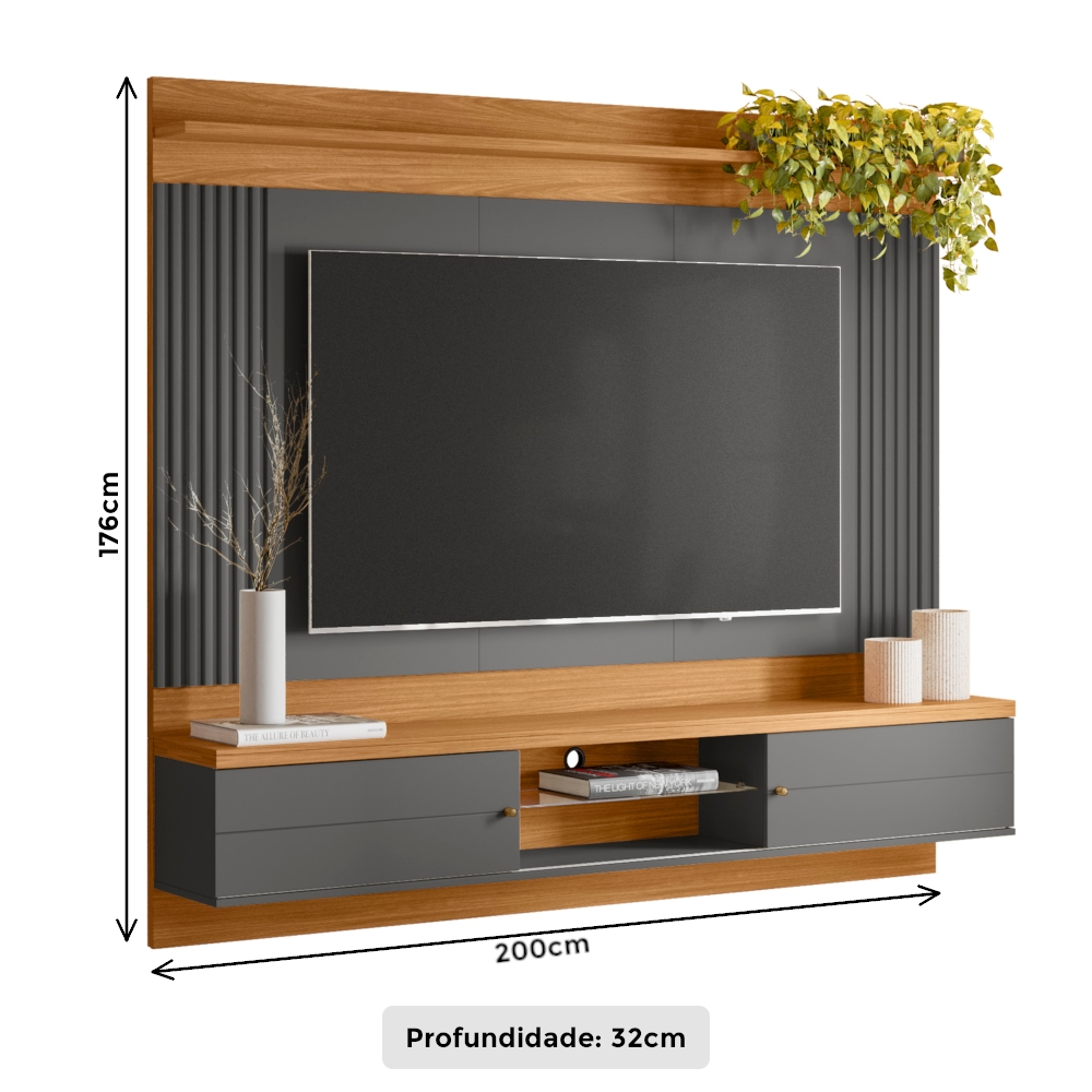 Painel para TV até 70 Polegadas 2m Linea Brasil Barcel | Schumann