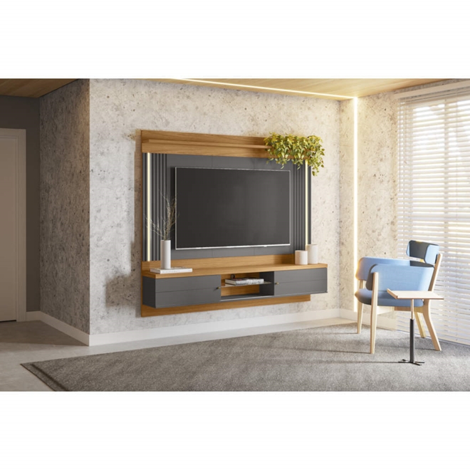 Painel para TV até 70 Polegadas 2m com LED Linea Brasi | Schumann