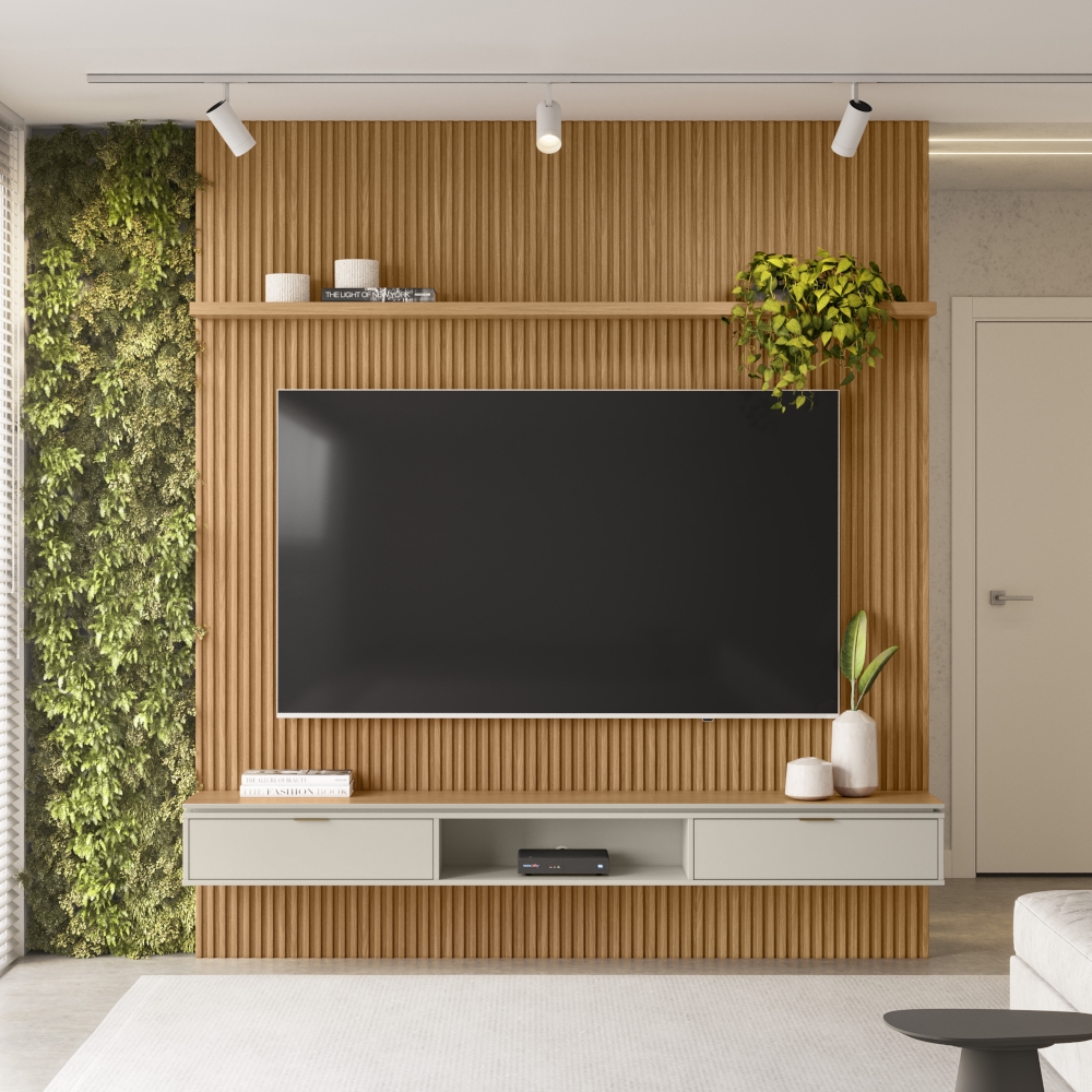 Painel para TV até 75 Polegadas 2,19m Linea Brasil Rip | Schumann