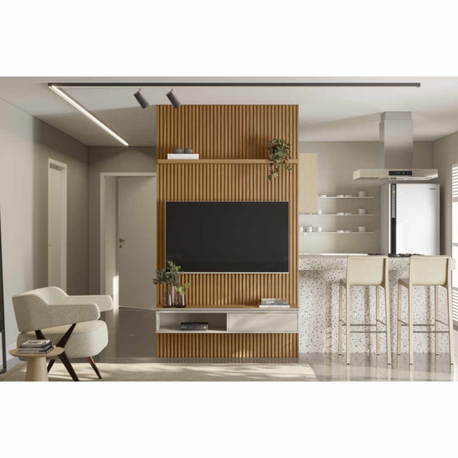 Painel para TV até 60 Polegadas 1,41m Linea Brasil Rip | Schumann