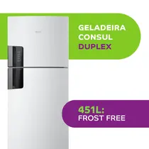 Geladeira Consul CRM56FB 451 Litros Frost Free Branco