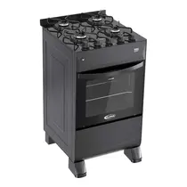 Fogão 4 Bocas Clarice Verita Gourmet com Acendimento Automático e Mesa de Vidro Temperado - Preto Bivolt