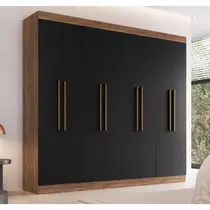 Guarda-Roupa Casal 8 Portas 4 Gavetas 100% MDF Doripel California