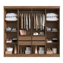 Guarda-Roupa Casal 8 Portas 4 Gavetas 100% MDF Doripel California