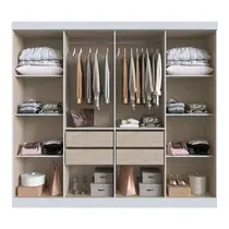 Guarda-Roupa Casal 8 Portas 4 Gavetas 100% MDF Doripel California