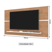 Painel para TV até 65 Polegadas 1,80m Atualle Roma