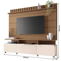 Estante Home Para TV até 70 Polegadas 200cm HB Móveis Artis