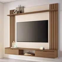 Painel para TV até 70 Polegadas 180cm 2 Portas 1 Prateleira HB Móveis Solus