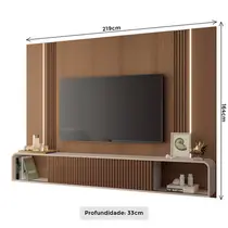 Painel para TV até 85 Polegadas 2,19m HB Móveis Empire