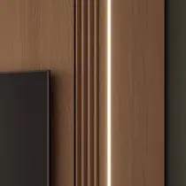 Painel para TV até 85 Polegadas 2,19m HB Móveis Empire