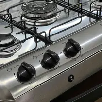 Fogão 5 Bocas Clarice Fascino Tripla Chama com Mesa em Inox e Acendimento Automático Kromanox/Fosco-Bivolt