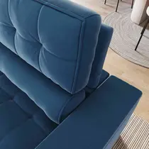 Sofá 3 Lugares 2,5m Retrátil/Reclinável com Porta Copos e Tomada USB Veludo Luxe Olm Medellin