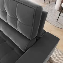 Sofá 3 Lugares 2,5m Retrátil/Reclinável com Porta Copos e Tomada USB Veludo Luxe Olm Medellin