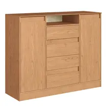 Comoda 4 Gavetas 2 Portas Castro Alba