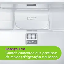 Geladeira Consul CRM44AK 386 Litros Duplex Frost Free com Altura Flex Inox