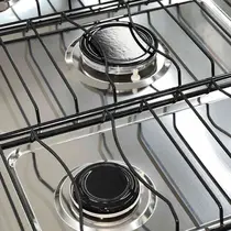 Fogão 5 Bocas Clarice Delicato Plus com Mesa de Inox Branco - Bivolt