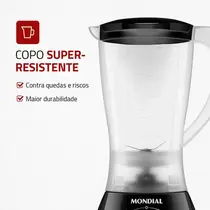 Liquidificador Mondial 550W 1,9 Litros Easy Power L-550-B Preto