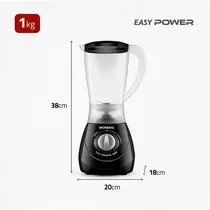 Liquidificador Mondial 550W 1,9 Litros Easy Power L-550-B Preto