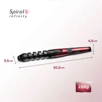 Modelador de Cachos Mondial Spiral Infinity EM-05 15W Vermelho/Preto - Bivolt