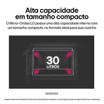 Micro-ondas LG NeoChef MS3033DS 30 Litros Preto