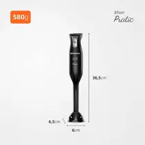 Mixer Mondial Pratic 2 em 1 M-15-B 200W Preto