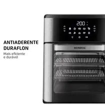 Fritadeira Air Fryer Mondial Forno Oven AFON-12L-BI 12 Litros 2220W Preto/Inox