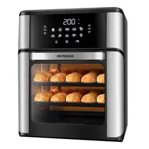 Fritadeira Air Fryer Mondial Forno Oven AFON-12L-BI 12 Litros 2220W Preto/Inox