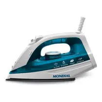 Ferro de Passar a Vapor Mondial F-32 Azul/ Branco
