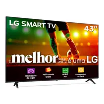 Smart TV 43” LG LED FULL HD 43LR6700PSA Processador a5 Gen6 AI com Comando de voz HDR 2 HDMI 1 USB