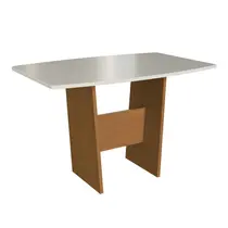 Conjunto Mesa de Jantar Toquio 6 Cadeiras Belize Indekes Off White Grafite