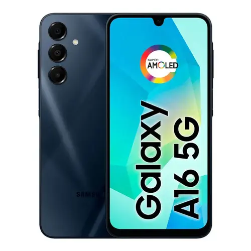 Smartphone Samsung Galaxy A16 5G 128GB 4GB RAM Câmera Tripla + Frontal 13MP Tela 6,7” – Azul Escuro