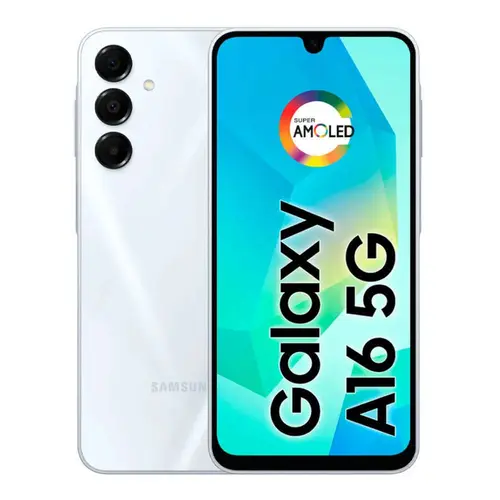 Smartphone Samsung Galaxy A16 5G 128GB 4GB RAM Câmera Tripla + Frontal 13MP Tela 6,7” – Cinza