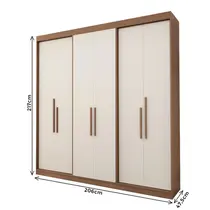 Guarda-Roupa Casal 6 Portas 2 Gavetas Edez PH1804