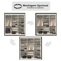 Guarda-Roupa Casal 6 Portas 2 Gavetas Edez PH1804
