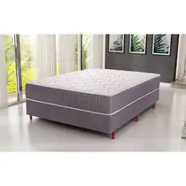 Cama Box Casal Cristalflex Flash Dubai 138x188x58cm Molas Ensacadas – Marrom