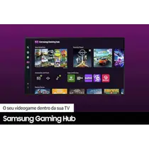 Smart TV 4K 75” Samsung LED UHD 75DU7700 Crystal Bluetooth com Comando de Voz HDR 3 HDMI 1 USB
