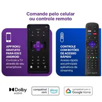 Smart TV 4K 50” Multi DLED UHD TL059M Roku TV com Comando de Voz HDR 4 HDMI 2 USB