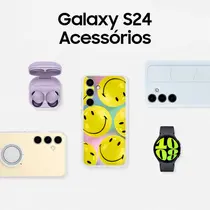 Smartphone Samsung Galaxy S24 5G 256GB 8GB RAM Câmera Tripla + Frontal 12MP Tela 6,2” - Preto