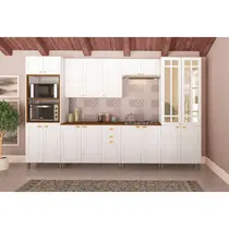 Cozinha Completa 18 Portas 2 Gavetas Indekes Firenze - Branco