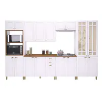 Cozinha Completa 18 Portas 2 Gavetas Indekes Firenze - Branco