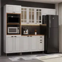 Cozinha Completa 12 Portas 2 Gavetas Indekes Firenze – Branco