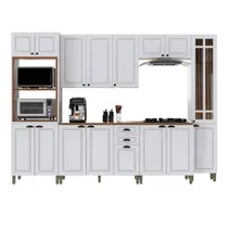Cozinha Completa 16 Portas 2 Gavetas Indekes Firenze – Branco