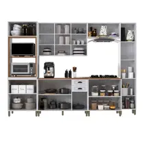 Cozinha Completa 16 Portas 2 Gavetas Indekes Firenze – Branco