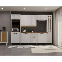 Cozinha Completa 16 Portas 2 Gavetas Indekes Firenze – Branco