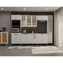 Cozinha Completa 16 Portas e 2 Gavetas Indekes Firenze – Branco