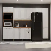 Cozinha Completa 14 Portas e 2 Gavetas Indekes Firenze – Branco