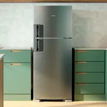 Geladeira Consul CRM50LK 410 Litros Duplex Frost Free Função Turbo Inox
